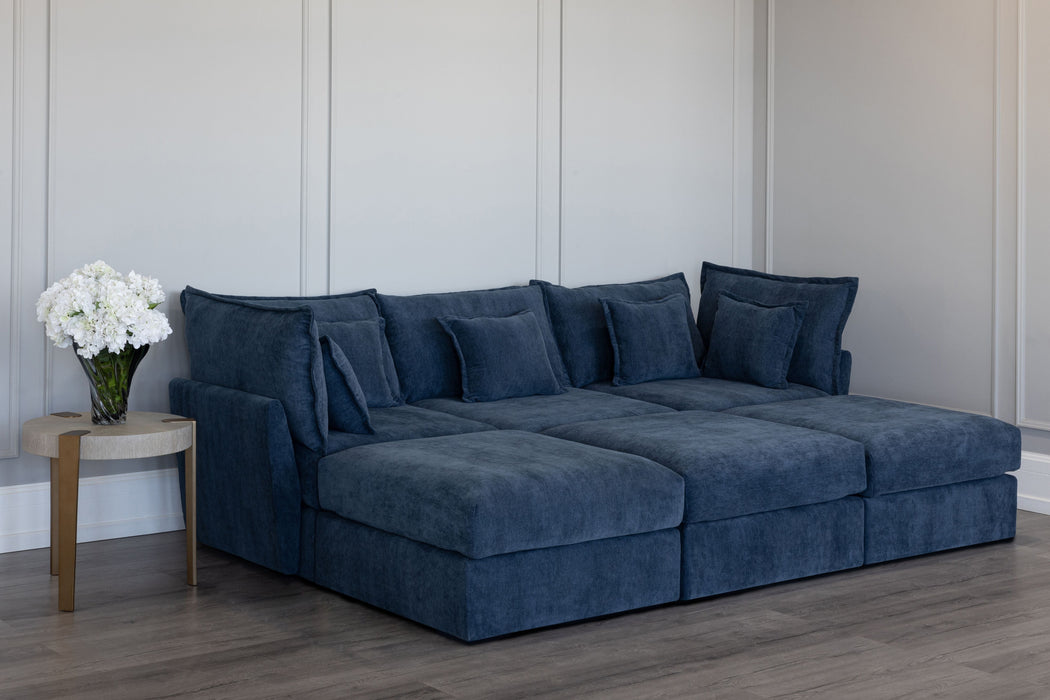 3 Seater Sofa and 3 Ottoman Modules